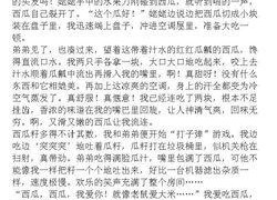 吃瓜作文500字,一瓜在手，笑谈世间万象